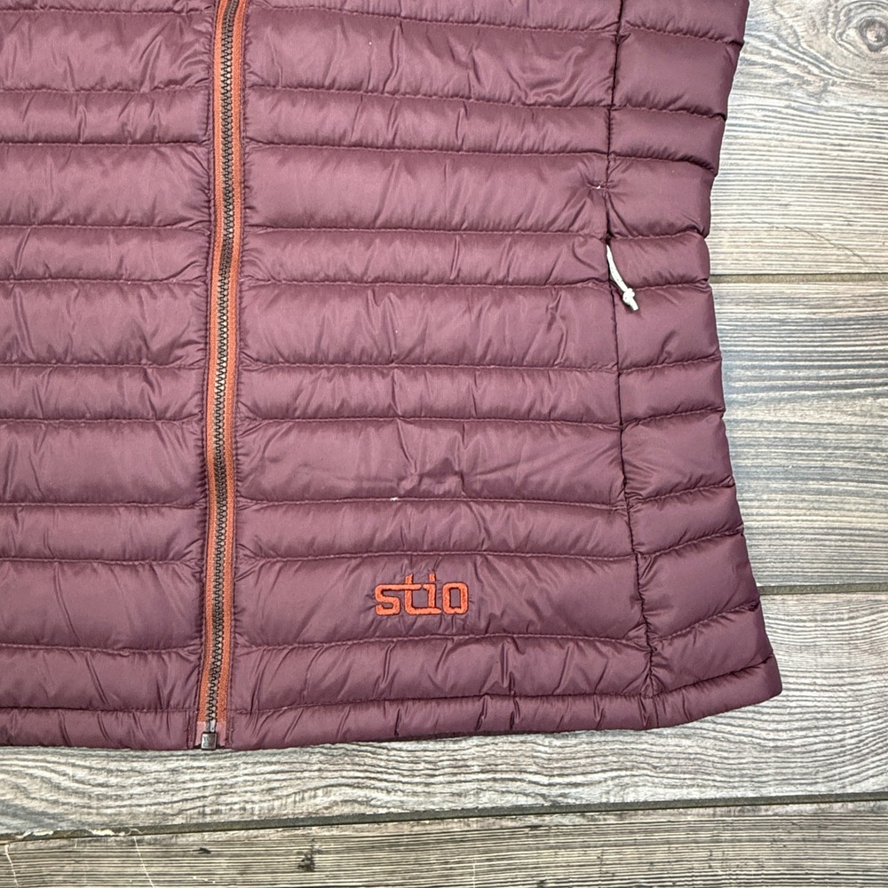 Stio Pinion Down Vest Womens Size Small Lodge Beam 800 Fill HyperDRY Puffer - Picture 2 of 8